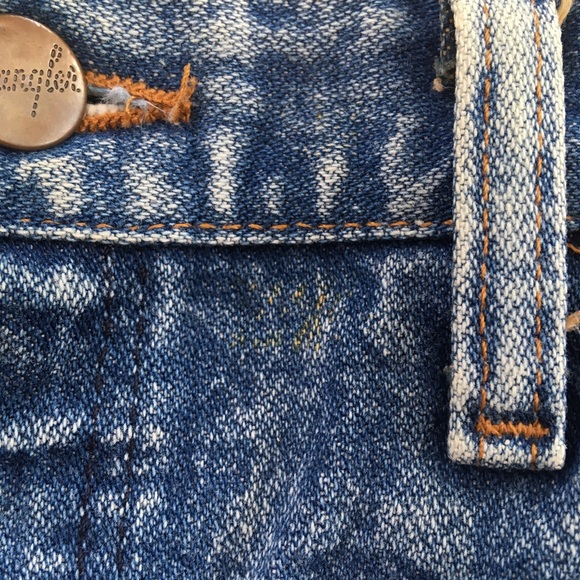 VTG Wrangler Cut Off Denim Shorts Fray Distressed - Picture 2 of 8